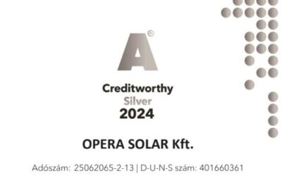 OPERA SOLAR idén is a pénzügyileg legstabilabb cégek közé tartozik