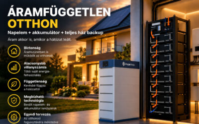 Napelem + akkumulátor + backup = Áramfüggetlen otthon